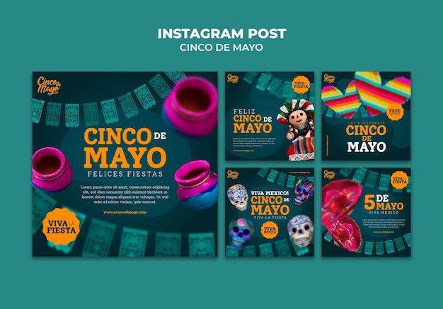 cinco de mayo celebration  instagram posts