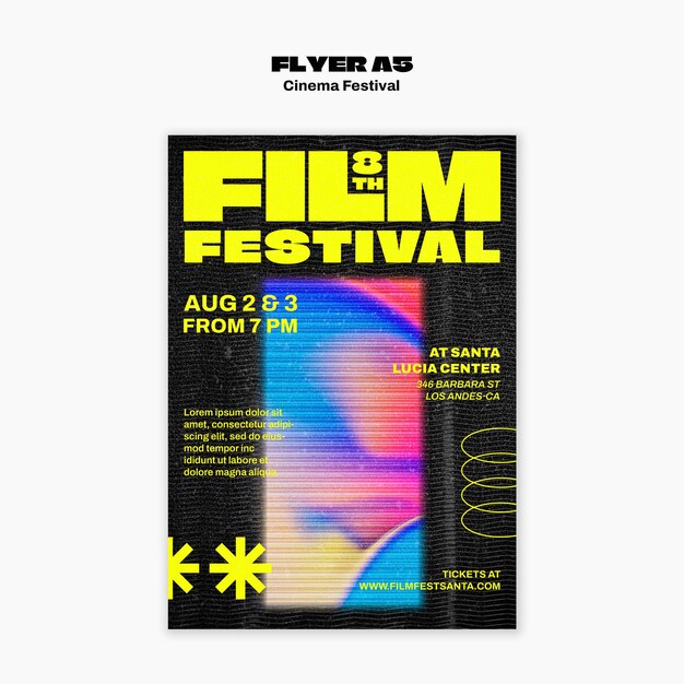 cinema festival template