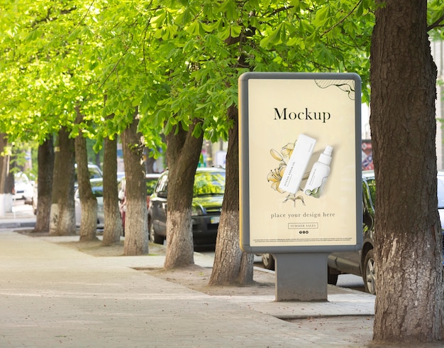 City billboards design mockup