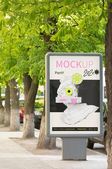 City billboards design mockup