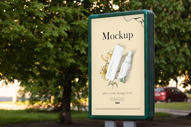 City billboards design mockup