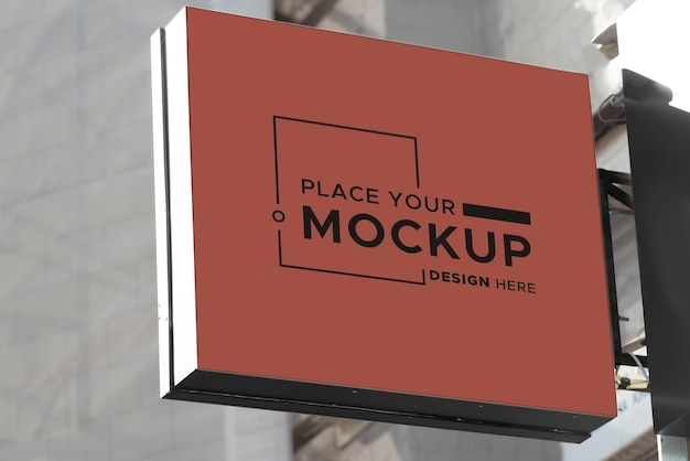 City sign design mockup