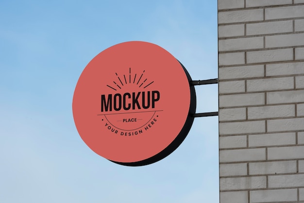 City sign design mockup