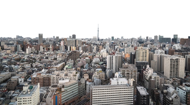 街のスカイラインは孤立している