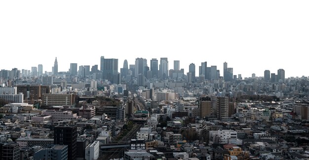 街のスカイラインは孤立している