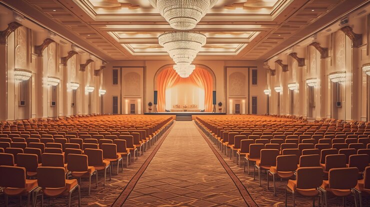 Free PSD classic ballroom for award ceremony generative ai