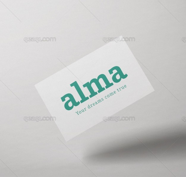 Free PSD classic business card mock up