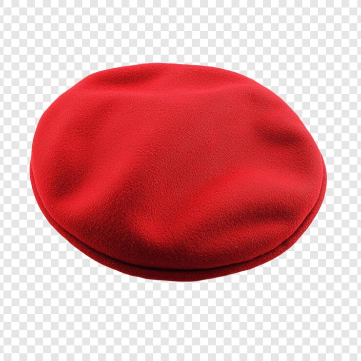 Free PSD classic red beret a timeless accessory