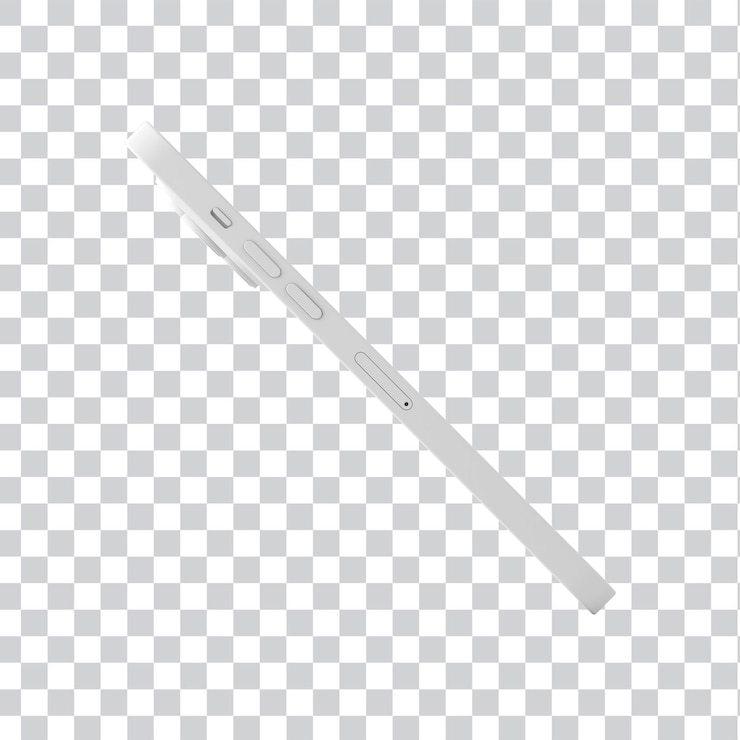 Free PSD clean phone side view