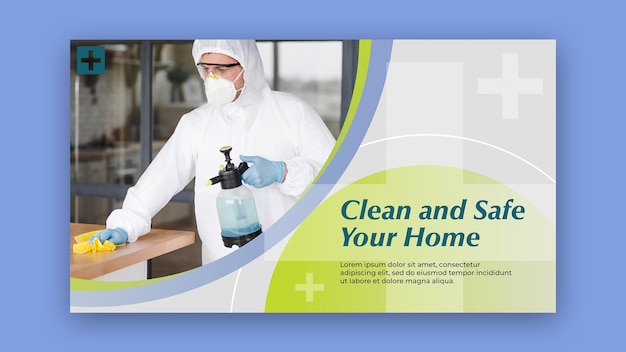 Free PSD clean and safe banner template theme