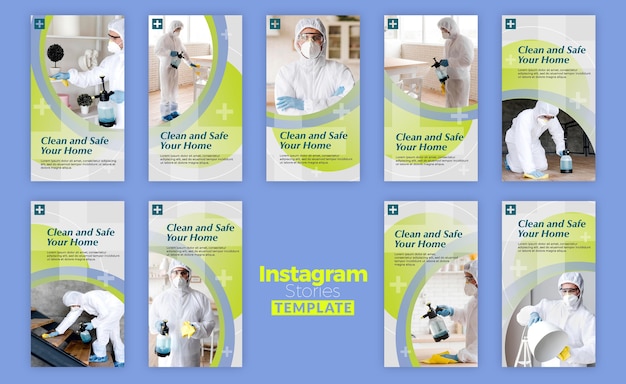 PSD gratuito storie di instagram pulite e sicure