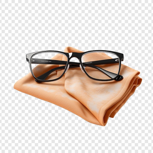 Free PSD cleaning cloth for eyewear isolated on transparent background