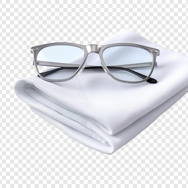 Free PSD cleaning cloth for eyewear isolated on transparent background