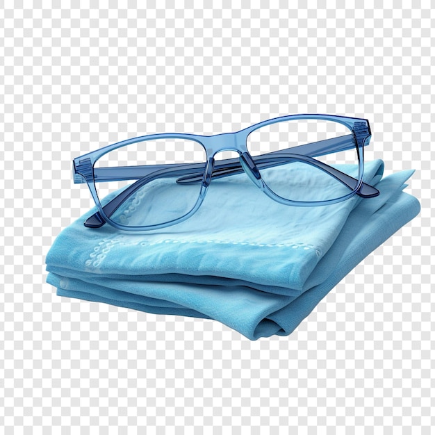 Free PSD cleaning cloth for eyewear isolated on transparent background