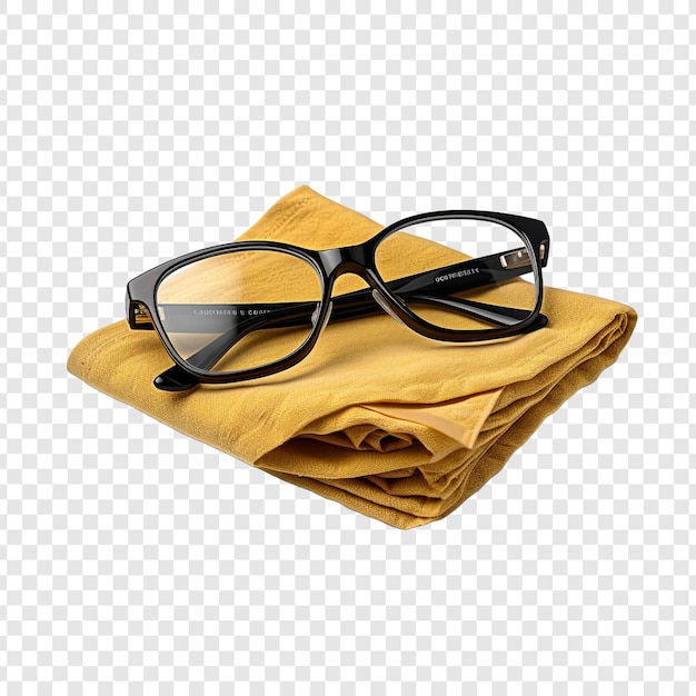 Free PSD cleaning cloth for eyewear isolated on transparent background