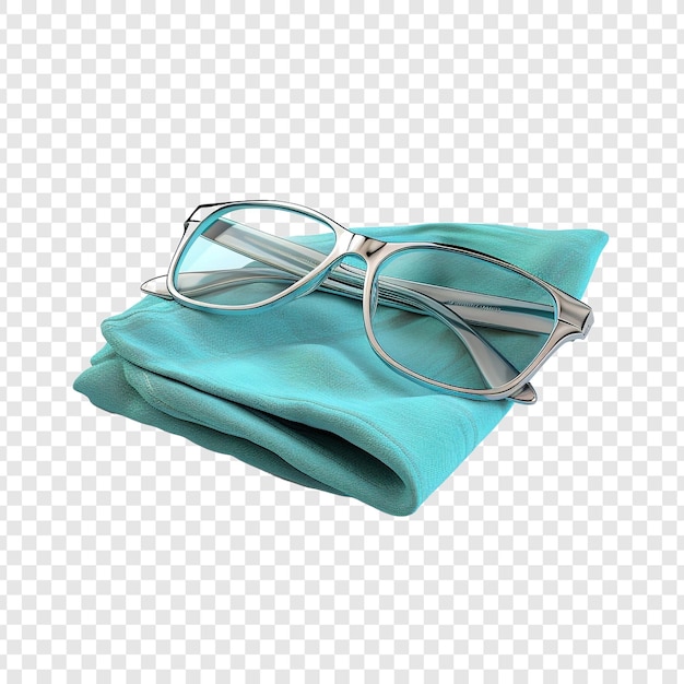 Free PSD cleaning cloth for eyewear isolated on transparent background