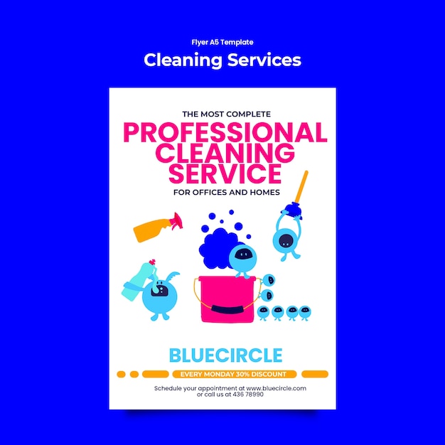 Cleaning services template design