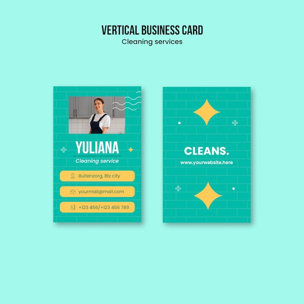 Free PSD cleaning services template design