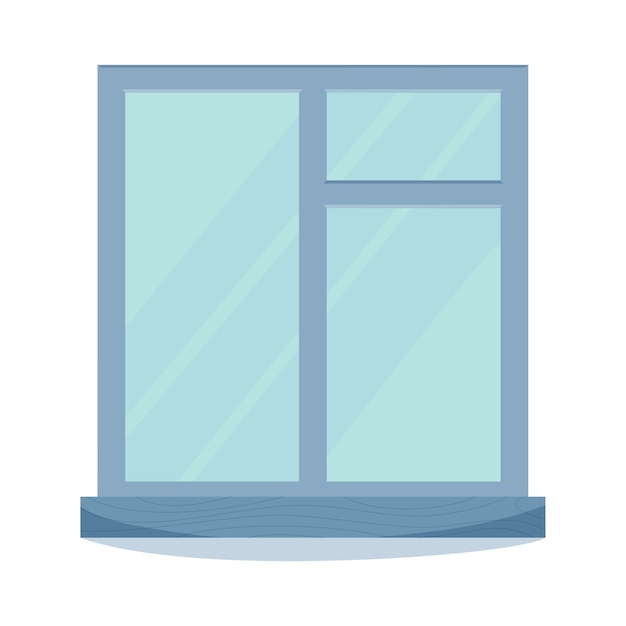 Clear house window illustration