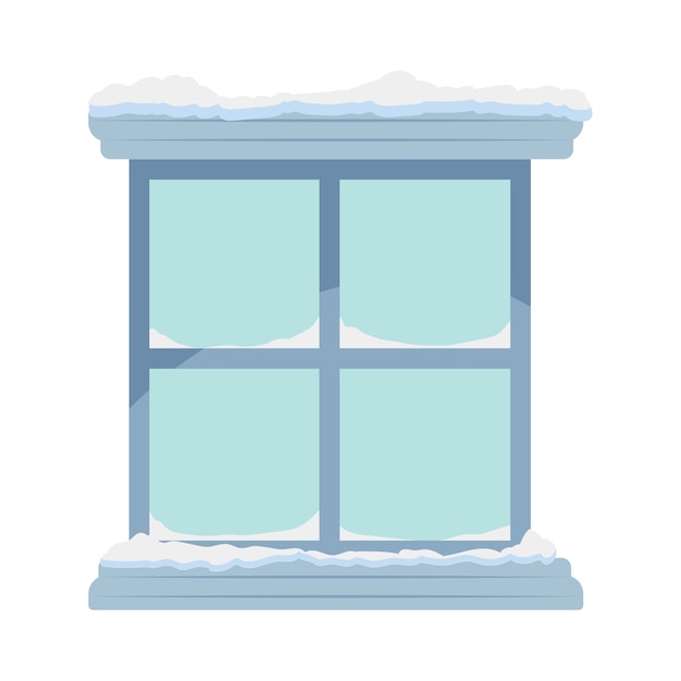 Clear house window illustration