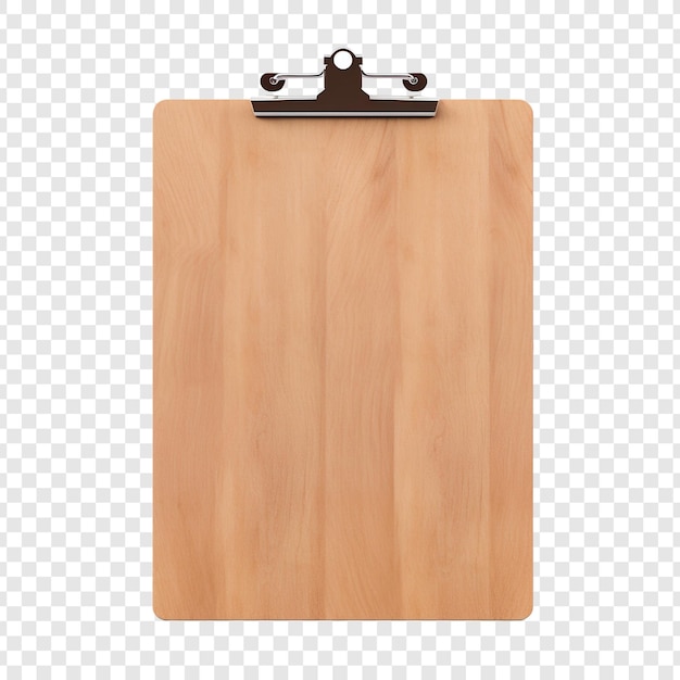 Free PSD clipboard isolated on transparent background