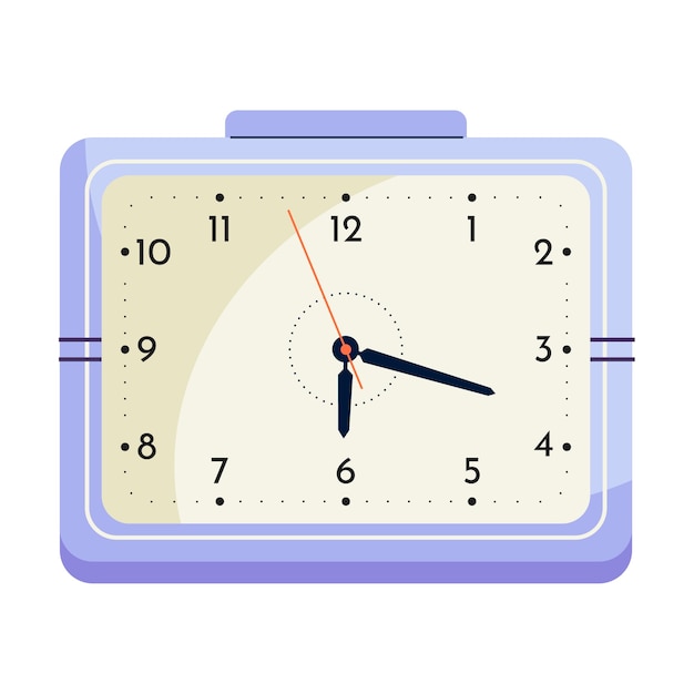 Clock illustration isolated