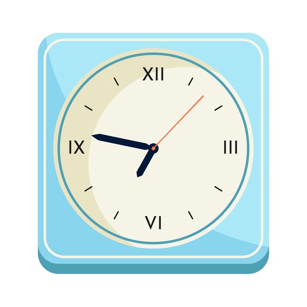 clock illustration isolated