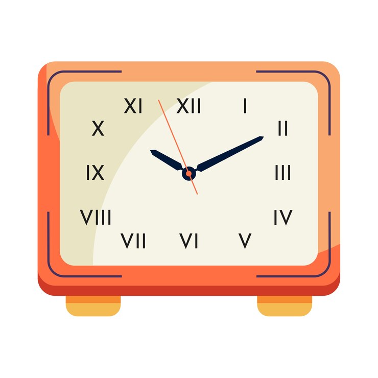 Free PSD clock illustration isolated