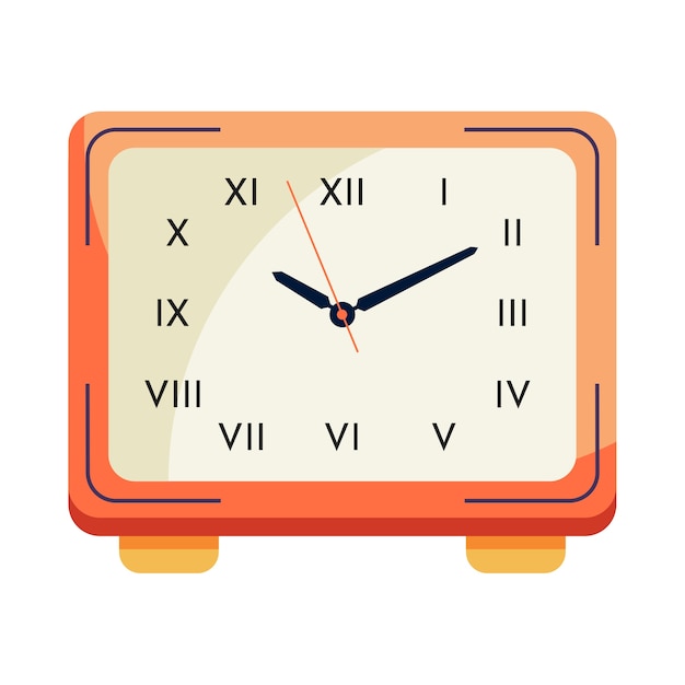 clock illustration isolated