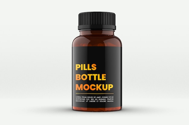 Download Free Psd Medicine Bottle Mockup