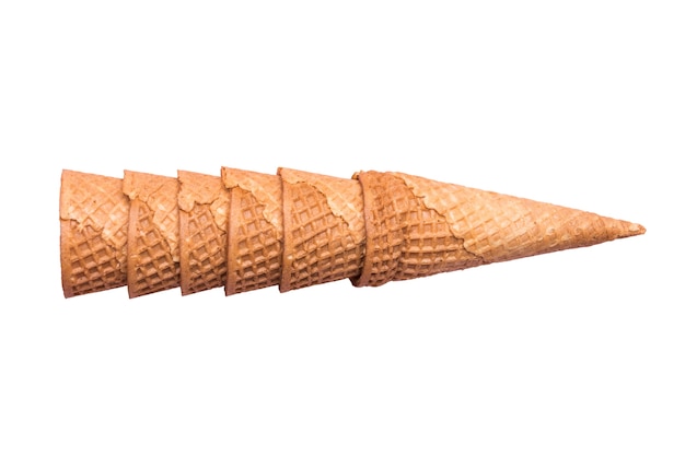 Close up on delicious ice cream cones