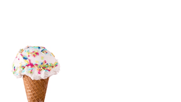 Free PSD close up on delicious ice cream