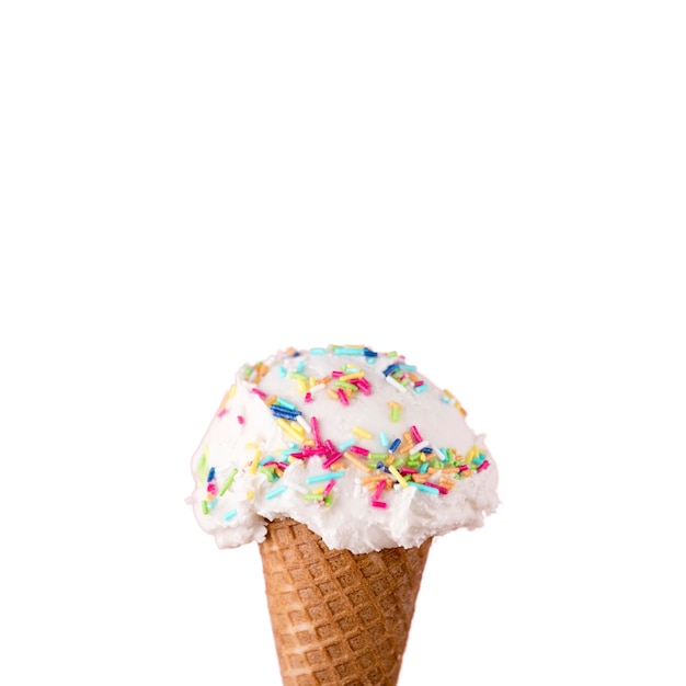 Free PSD close up on delicious ice cream