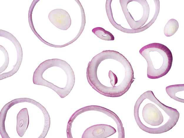 Free PSD close up on delicious onion slices