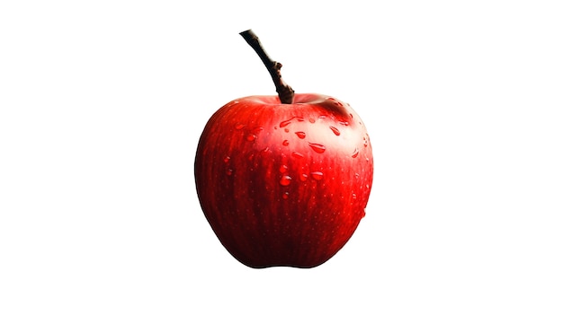 Free PSD close up on delicious and ripe apple