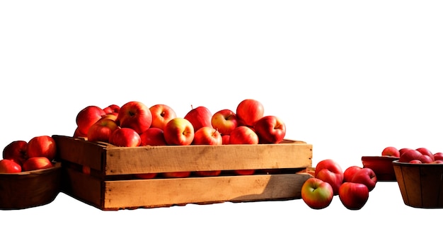 Free PSD close up on delicious and ripe apples