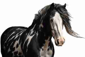 Free PSD close up on horse isolated