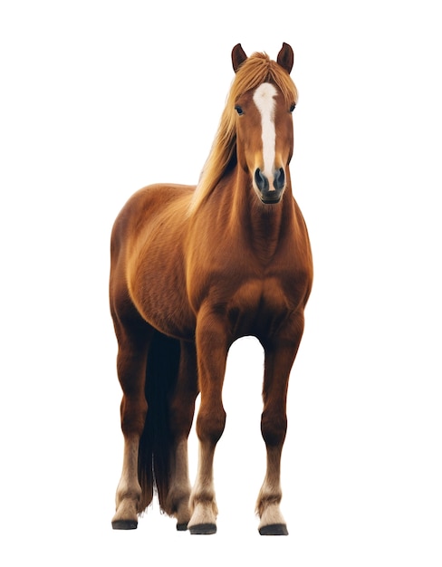 孤立した馬のクローズアップ