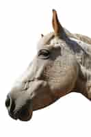 Free PSD close up on horse isolated