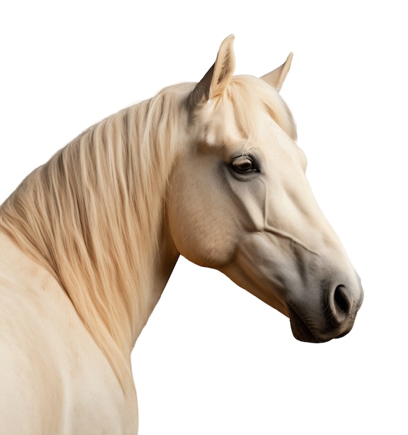 Free PSD close up on horse isolated