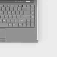 Free PSD close up keyboard