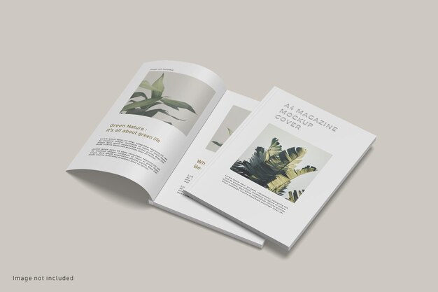 Download Free Psd A5 Magazine Mockup