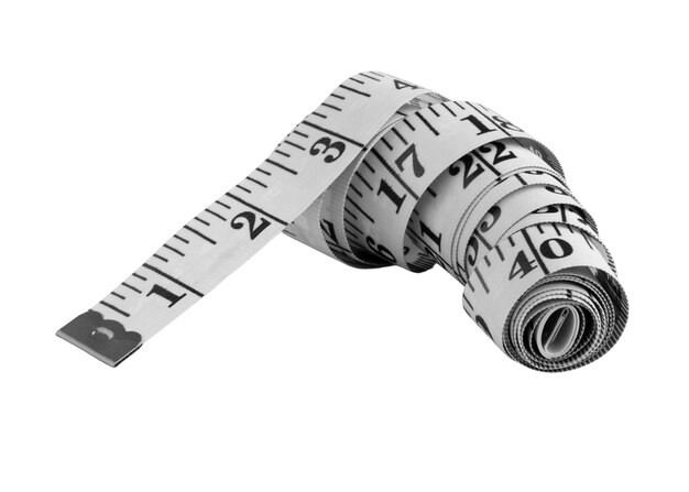 close up on measuring tape
