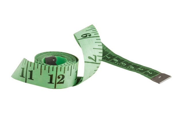 Close up on measuring tape