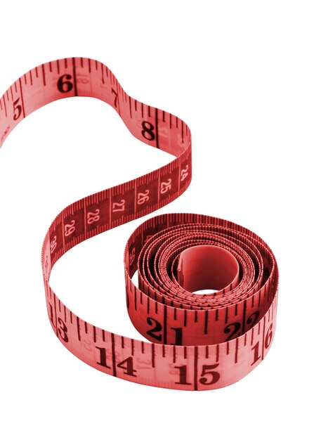 close up on measuring tape