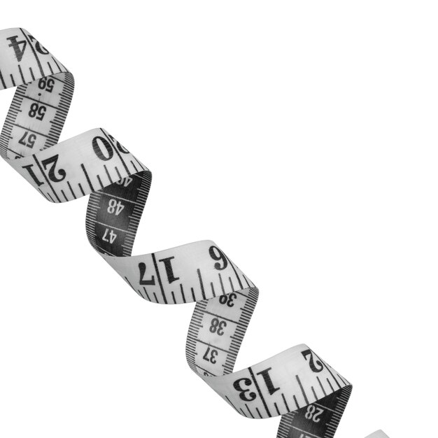 close up on measuring tape