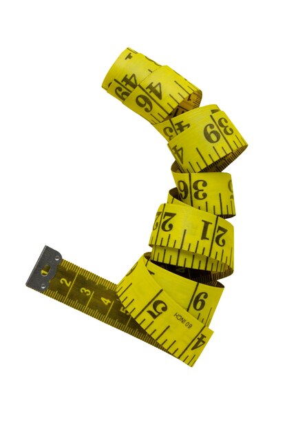 Close up on measuring tape