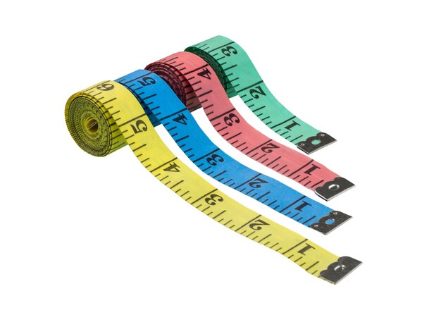 close up on measuring tape