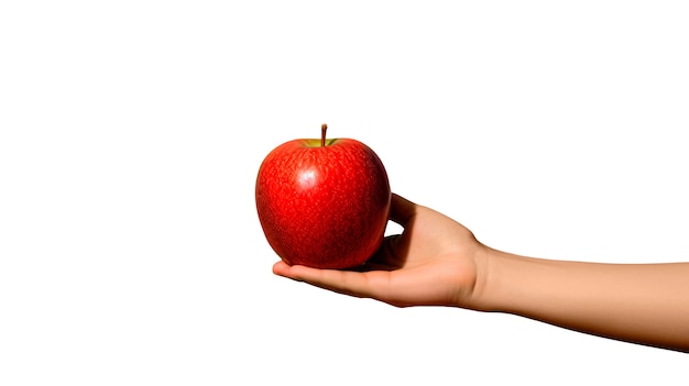 Бесплатный PSD Близкий взгляд на вкусную и созревшую яблоко