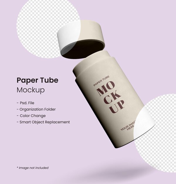 Download Premium Psd Open Paper Tube Mockup